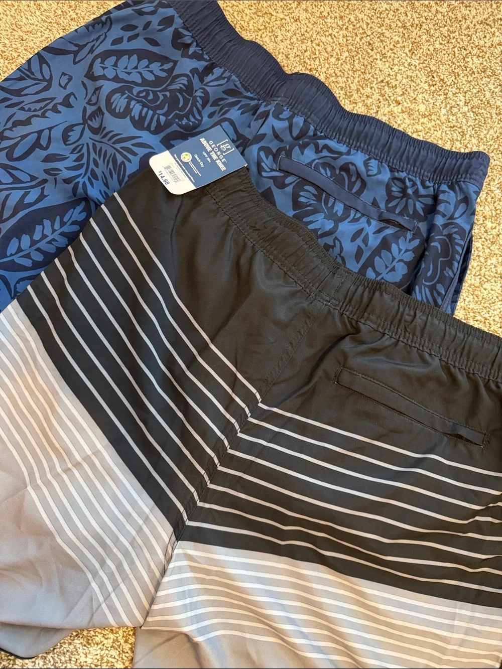 George Above the Knee Men's Swim Shorts - Bundle of 2